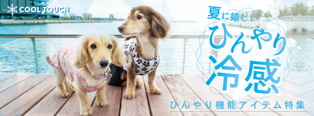 犬・猫の接触冷感ウェア COOL TOUCH｜夏に嬉しいひんやり冷感