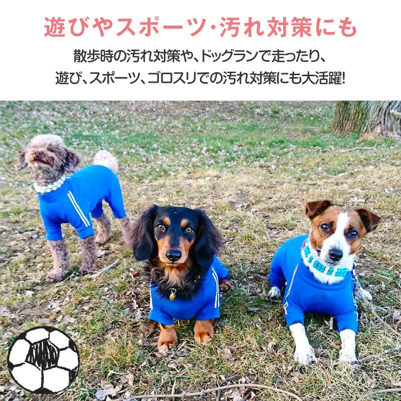 ドッグプレイ(R) 体操服 ジャージ つなぎ ダックス 小型犬用