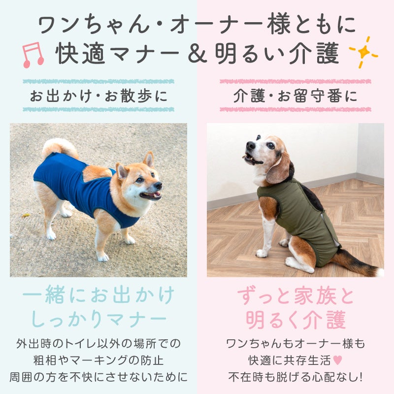 ベア天バッククロスマナーガード(R)(男女兼用／中型犬用)