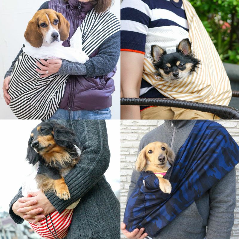 ドッグ スリング フタ付き 犬猫3キロから12キロまで 選べる柄の 抱っこ