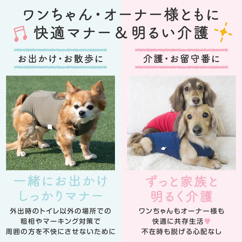 ベア天介護服マナーガード(R)(男女兼用/ダックス・小型犬用)