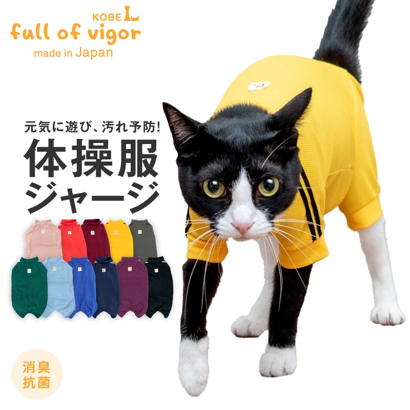 猫用体操服ジャージつなぎ