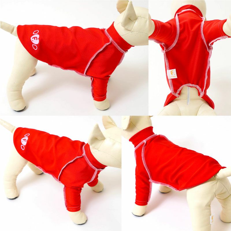 抗菌・防臭機能付きスキンウエア(R)袖付きTシャツ（ダックス・小型犬用）