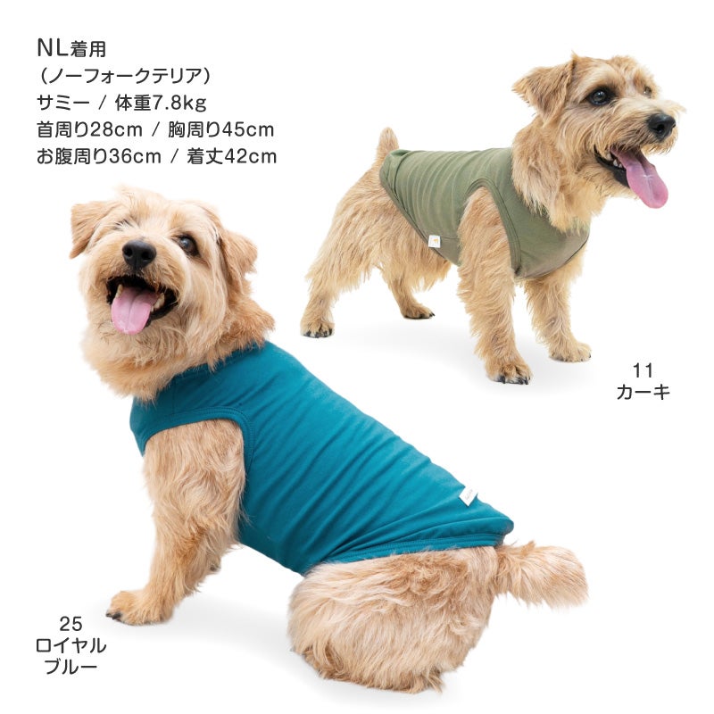 シンプルベア天インナータンク(ダックス・小型犬用)