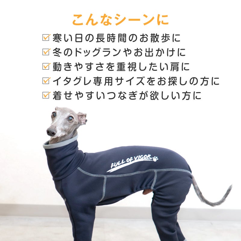ドッグプレイ(R)裏起毛ラッシュガード(イタグレ用)