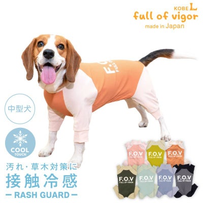 ドッグプレイ（R）接触冷感ハイテンションラッシュガード(中型犬用)