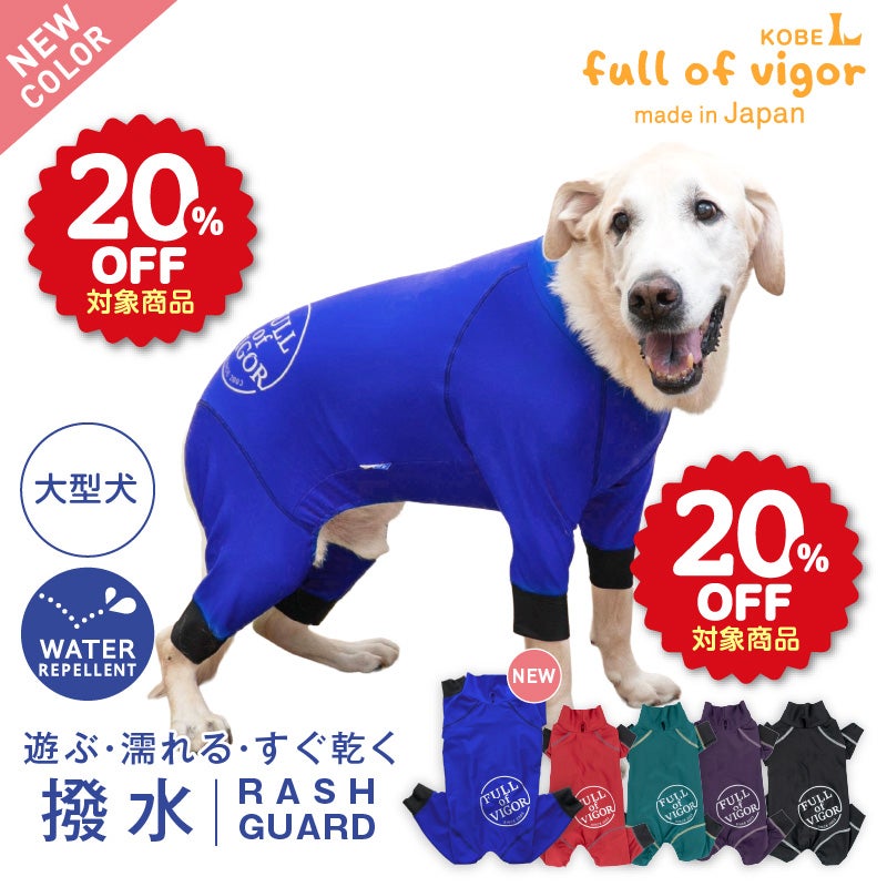 サークルプリント撥水ラッシュガード・大型