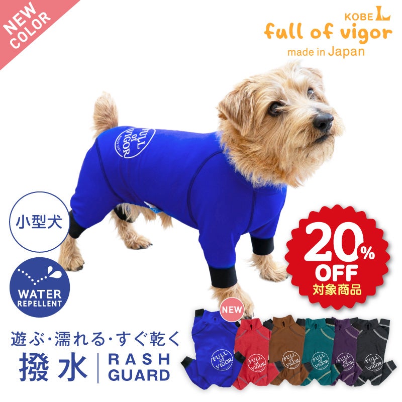 サークルプリント撥水ラッシュガード・小型ダックス