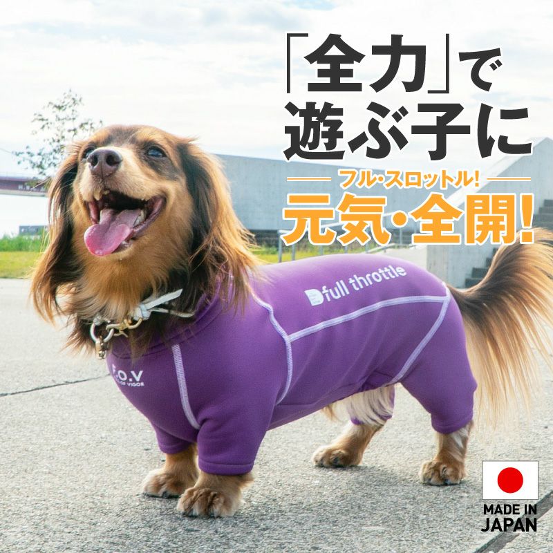 伸びて 着せやすい ドッグプレイ(R) 裏起毛 ラッシュガード ダックス