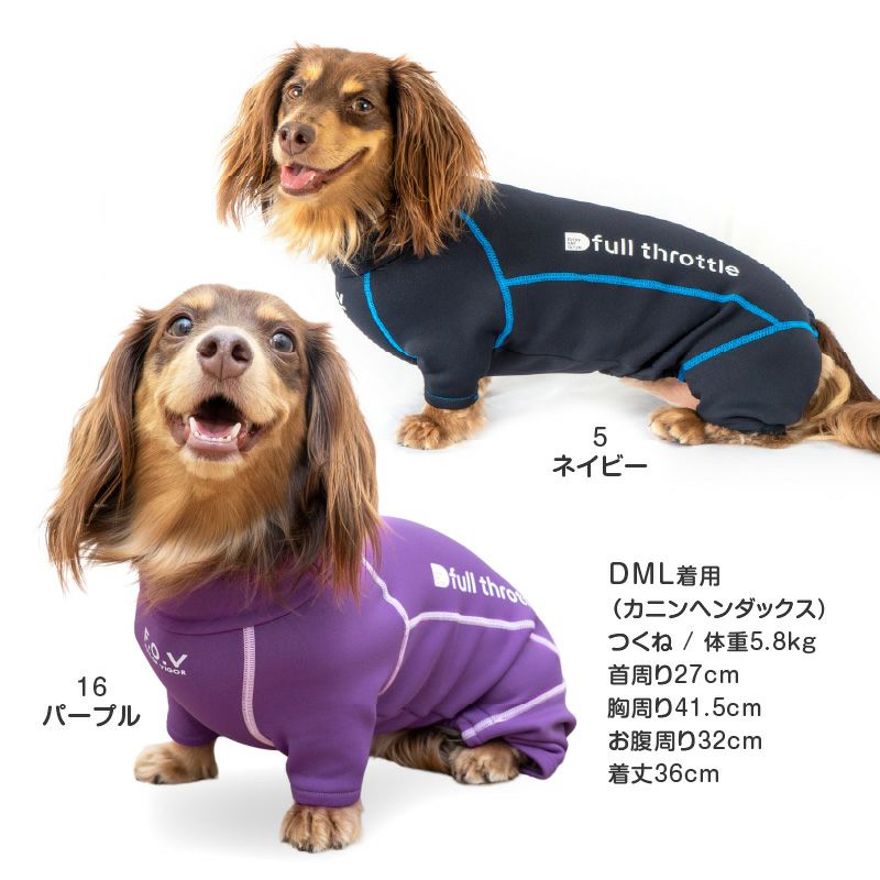 伸びて 着せやすい ドッグプレイ(R) 裏起毛 ラッシュガード ダックス