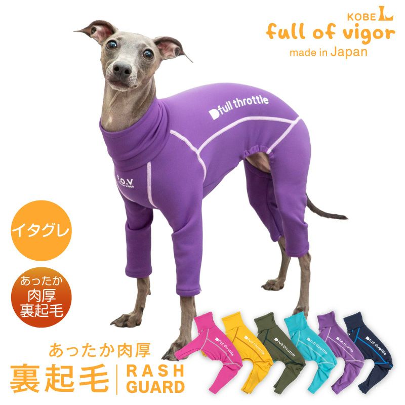 イタグレ用 伸びて 着せやすい ドッグプレイ(R) 裏起毛 ラッシュガード