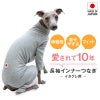 シンプル長袖インナーつなぎ(イタグレ用)