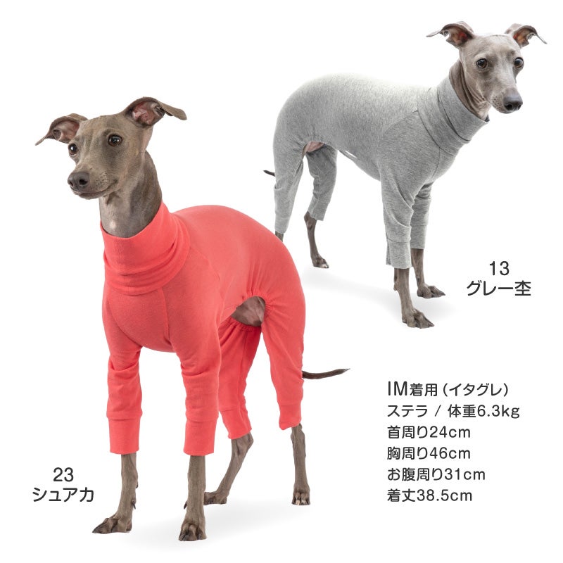 シンプル長袖インナーつなぎ(イタグレ用)