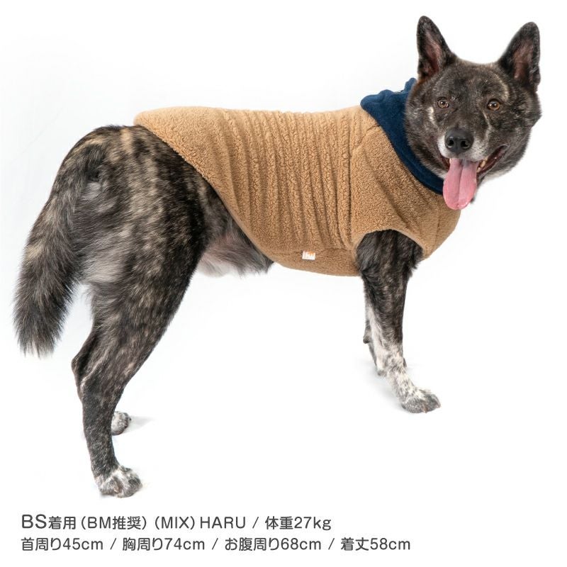 大型犬用 あったか ふわもこ フリース フード ボア タンク | ダックス