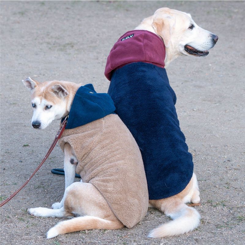 大型犬用 あったか ふわもこ フリース フード ボア タンク | ダックス