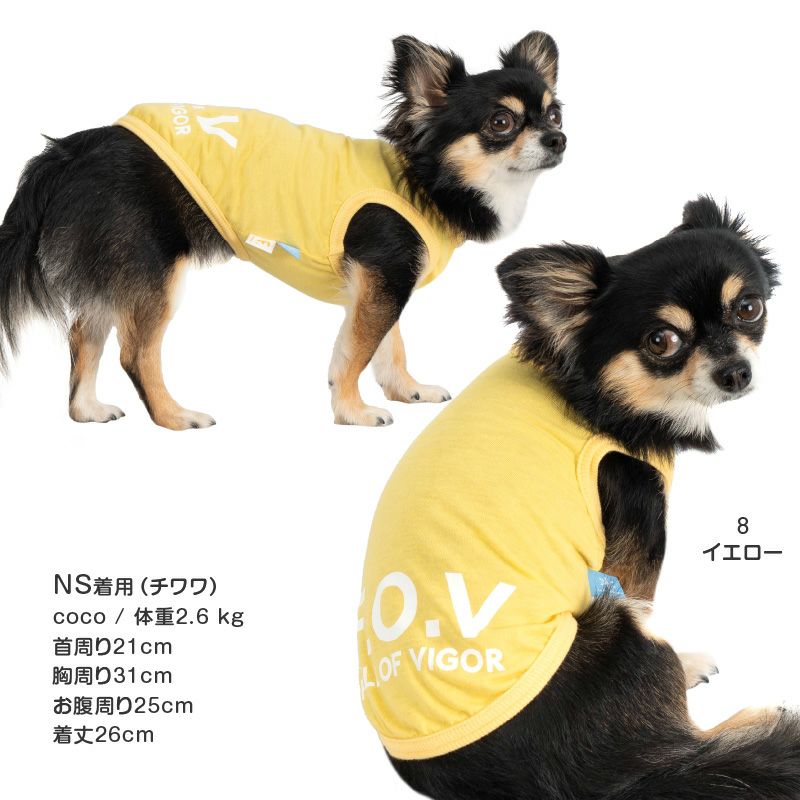 接触冷感 綿モダール 天竺 タンク ダックス 小型犬用 | ダックス、猫