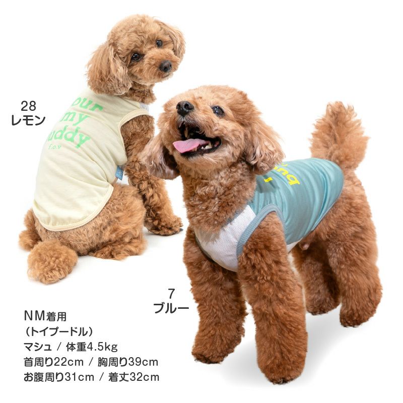 接触冷感ロゴプリントタンク(ダックス・小型犬用)