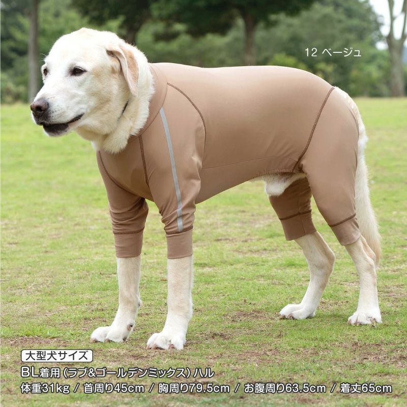 大型犬用 伸びて 着せやすい ドッグプレイ(R) 反射テープ 裏起毛