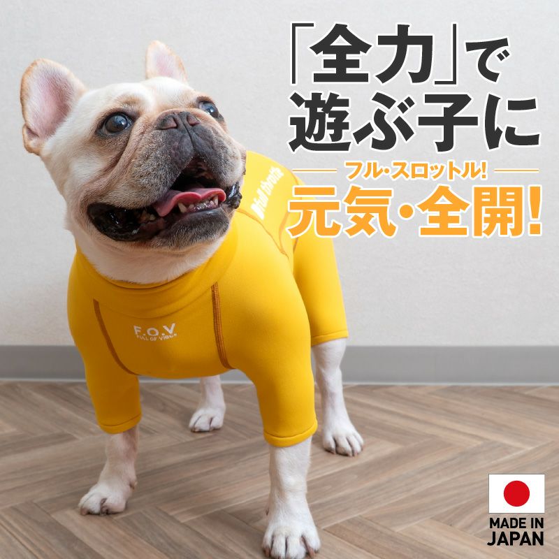 フレブル用 伸びて 着せやすい ドッグプレイ(R) 裏起毛 ラッシュガード