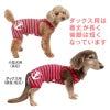 イカリプリントボーダーつなぎ(ダックス・小型犬用)