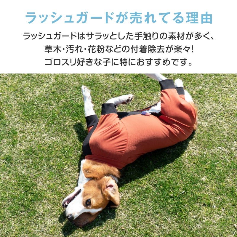 ドッグプレイ(R)接触冷感ストレッチハニカムラッシュガード(中型犬用)