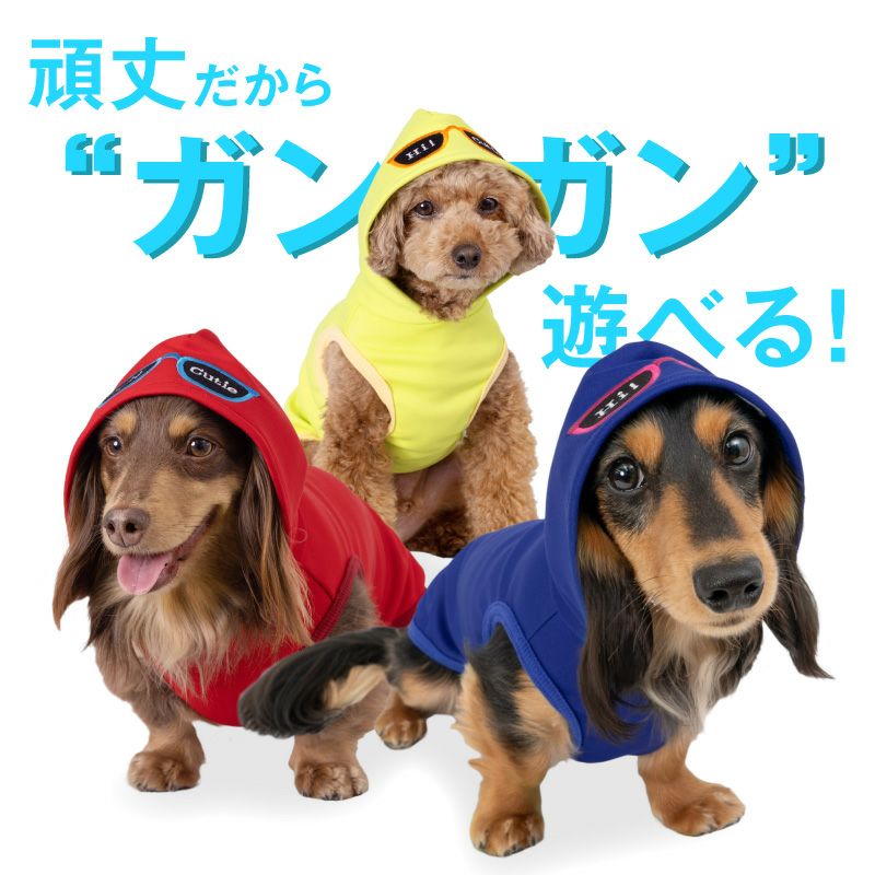 接触冷感 サングラス フード パーカー ダックス 小型犬用 | ダックス